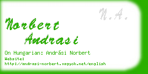 norbert andrasi business card